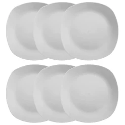 Lot de 6 assiettes plates "Plaza"