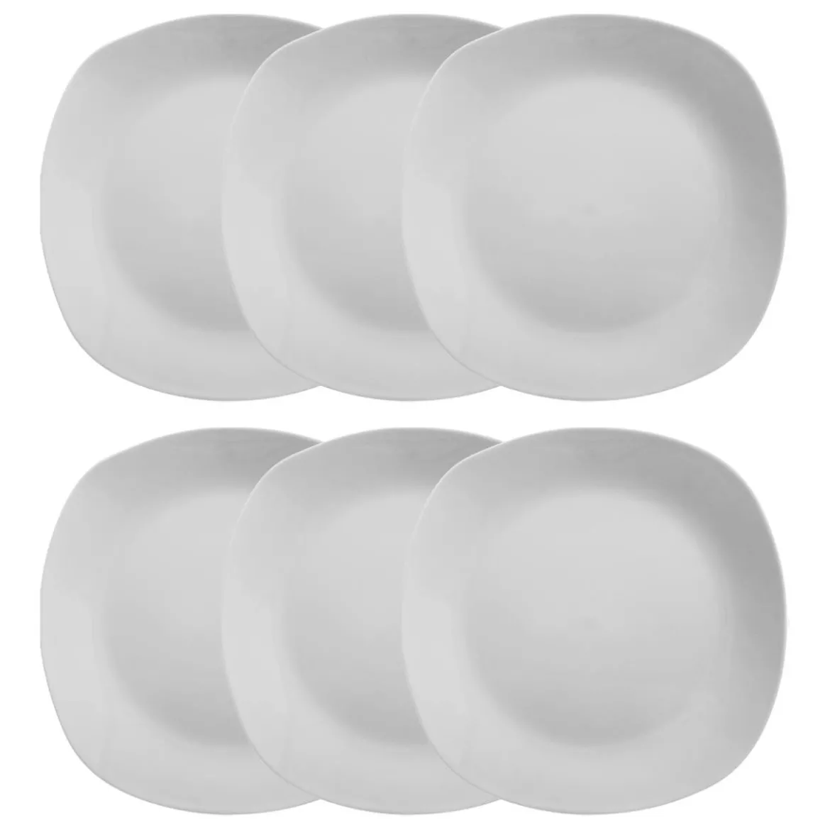 Lot de 6 assiettes plates "Plaza"