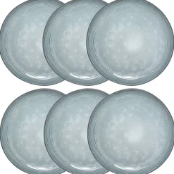 Lot de 6 assiettes plates "Flower"