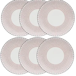 Lot de 6 assiettes plates "Lunis"