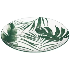 Lot de 6 assiettes plates "Palme"