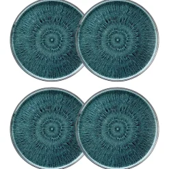 Lot de 4 assiettes plates "Eva"