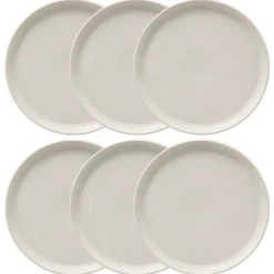 Lot de 6 assiettes plates "Nora"