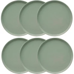 Lot de 6 assiettes plates "Marie"
