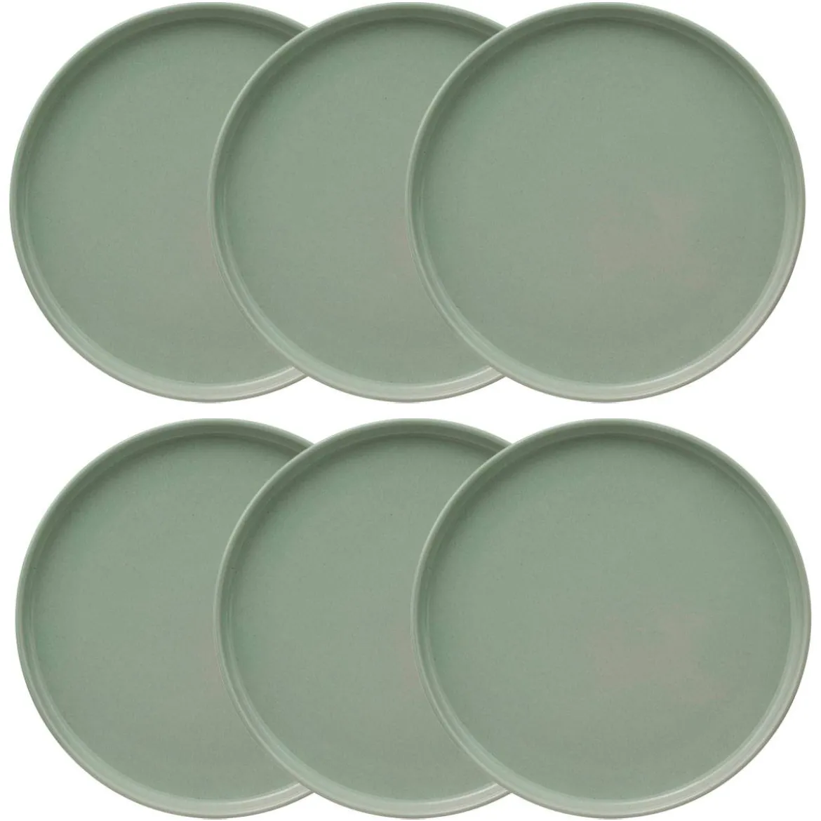 Lot de 6 assiettes plates "Marie"