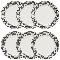 Lot de 6 assiettes plates  "Reso"