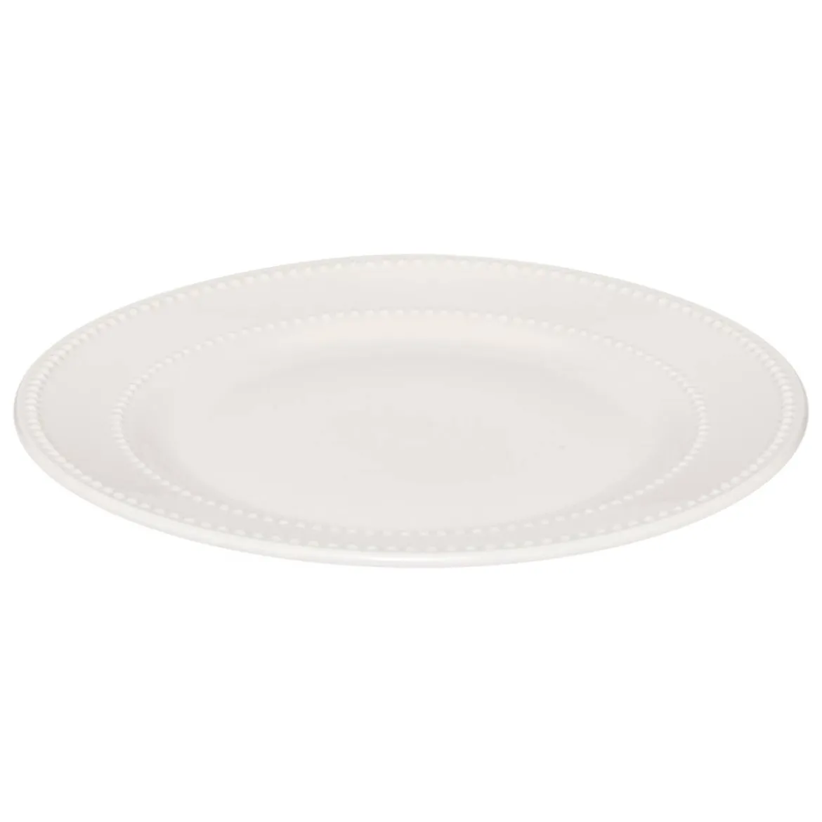 Lot de 6 assiettes plates "Perle"