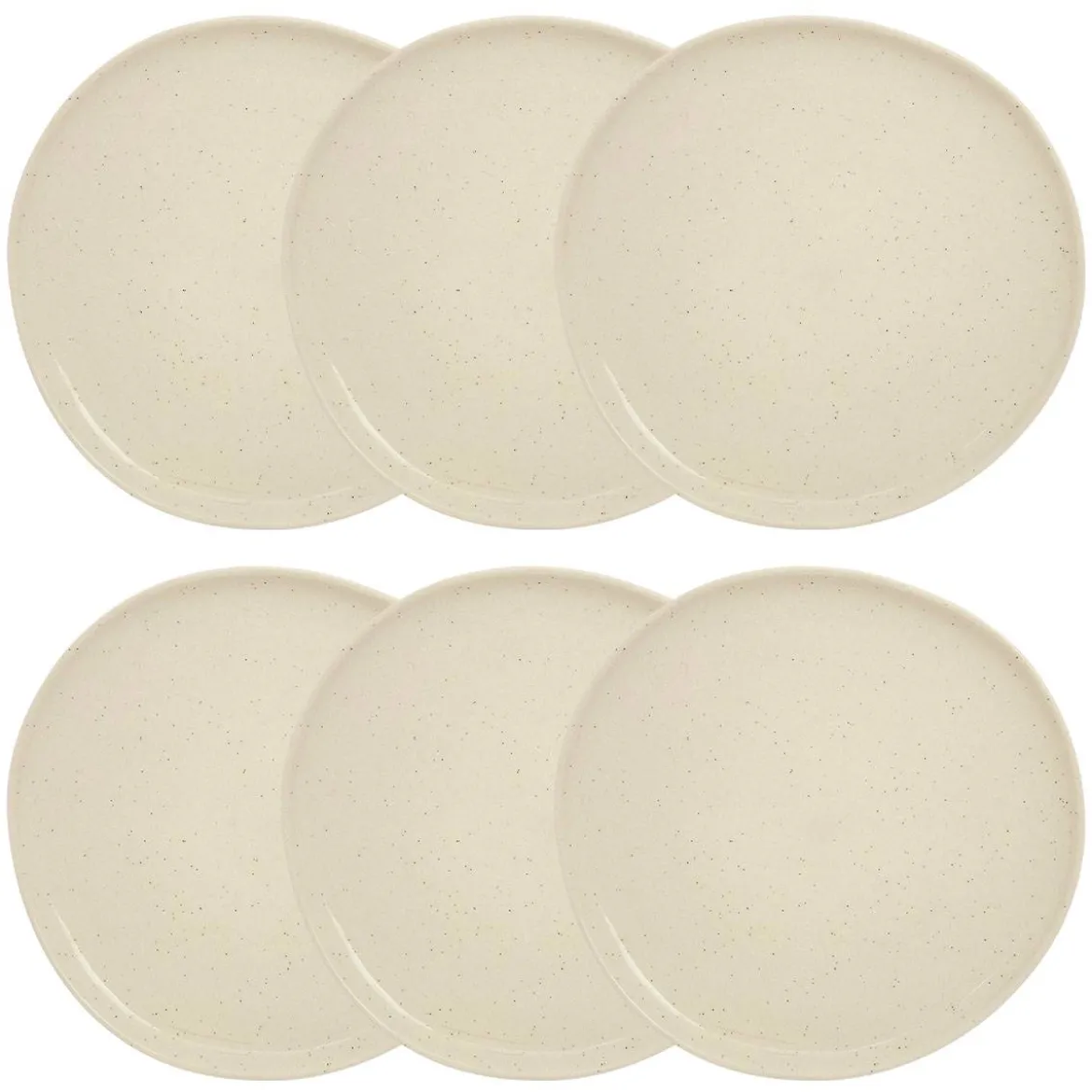 Lot de 6 assiettes plates "Wonja"