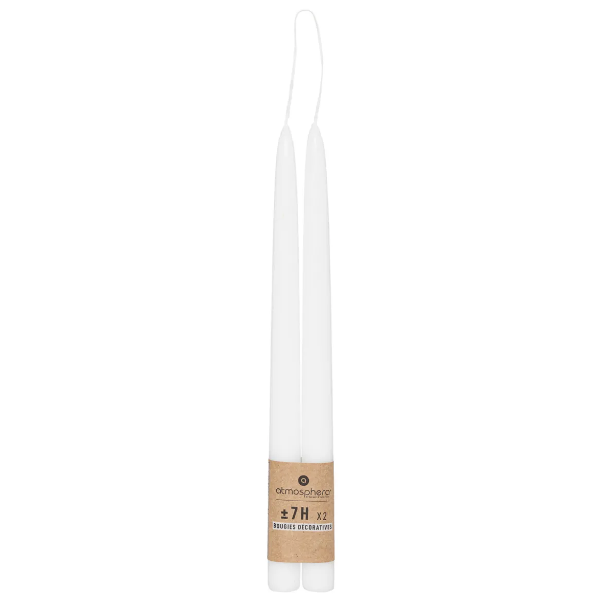 Lot de 2 bougies bâtons "Hugo"