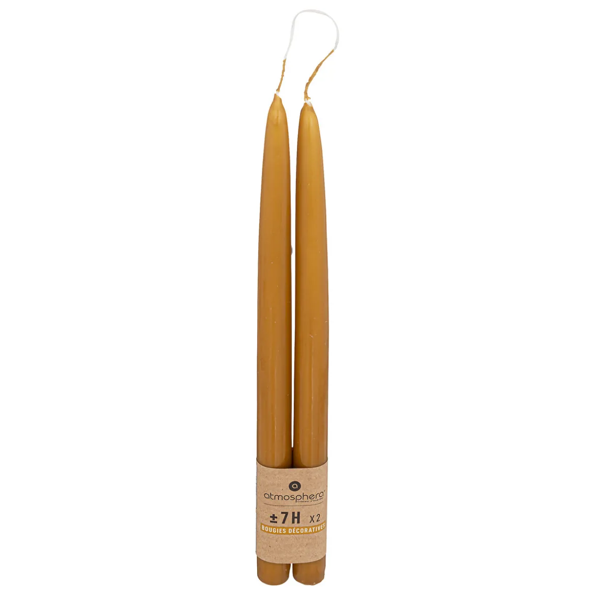 Lot de 2 bougies bâtons "Hugo"