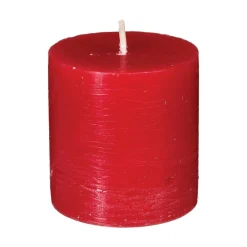 Lot de 4 bougies rustiques 