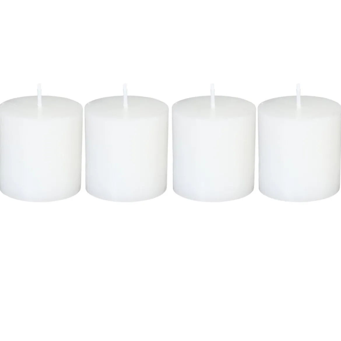 Lot de 4 bougies rustiques "Olia"