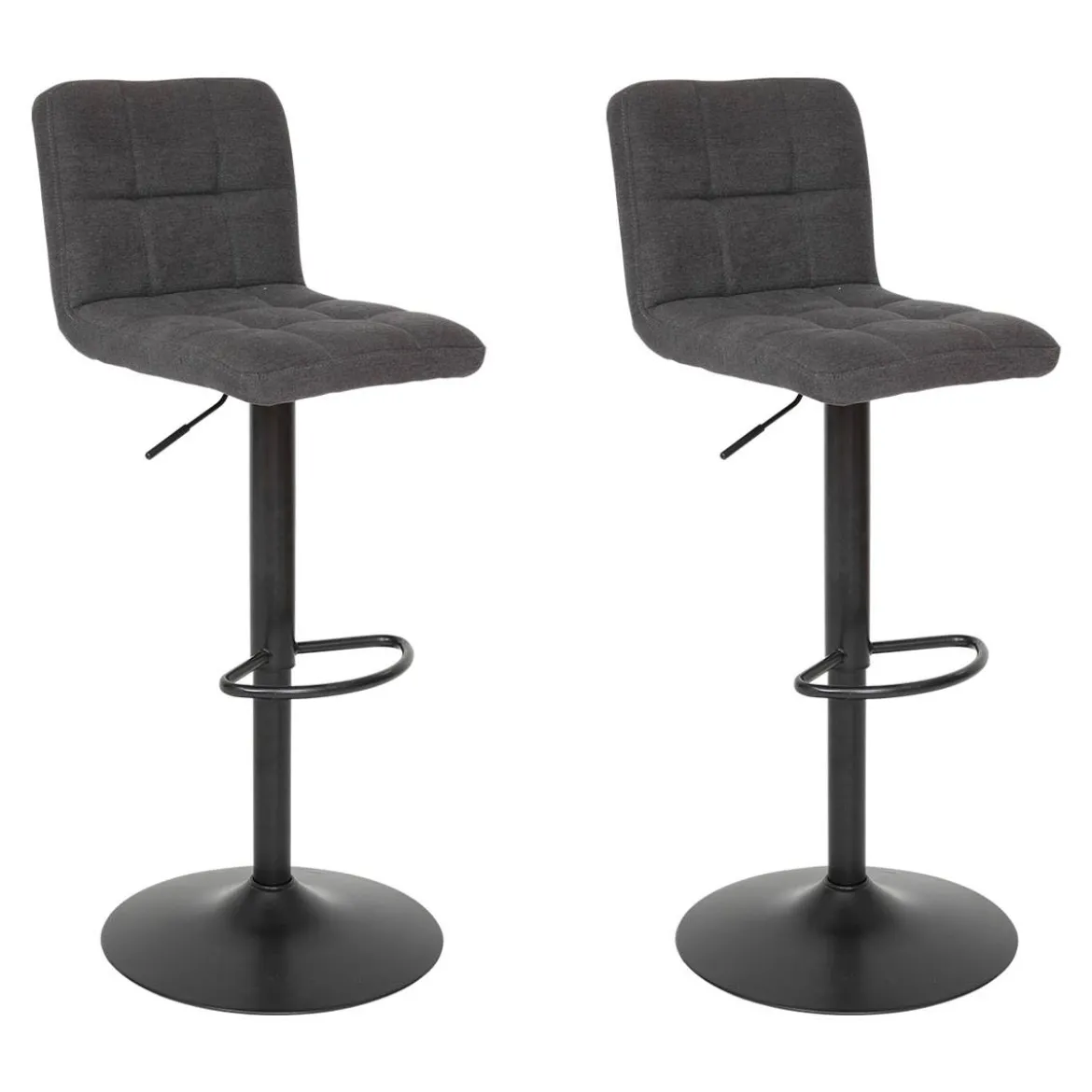 Lot de 2 chaises de bar "Delek"