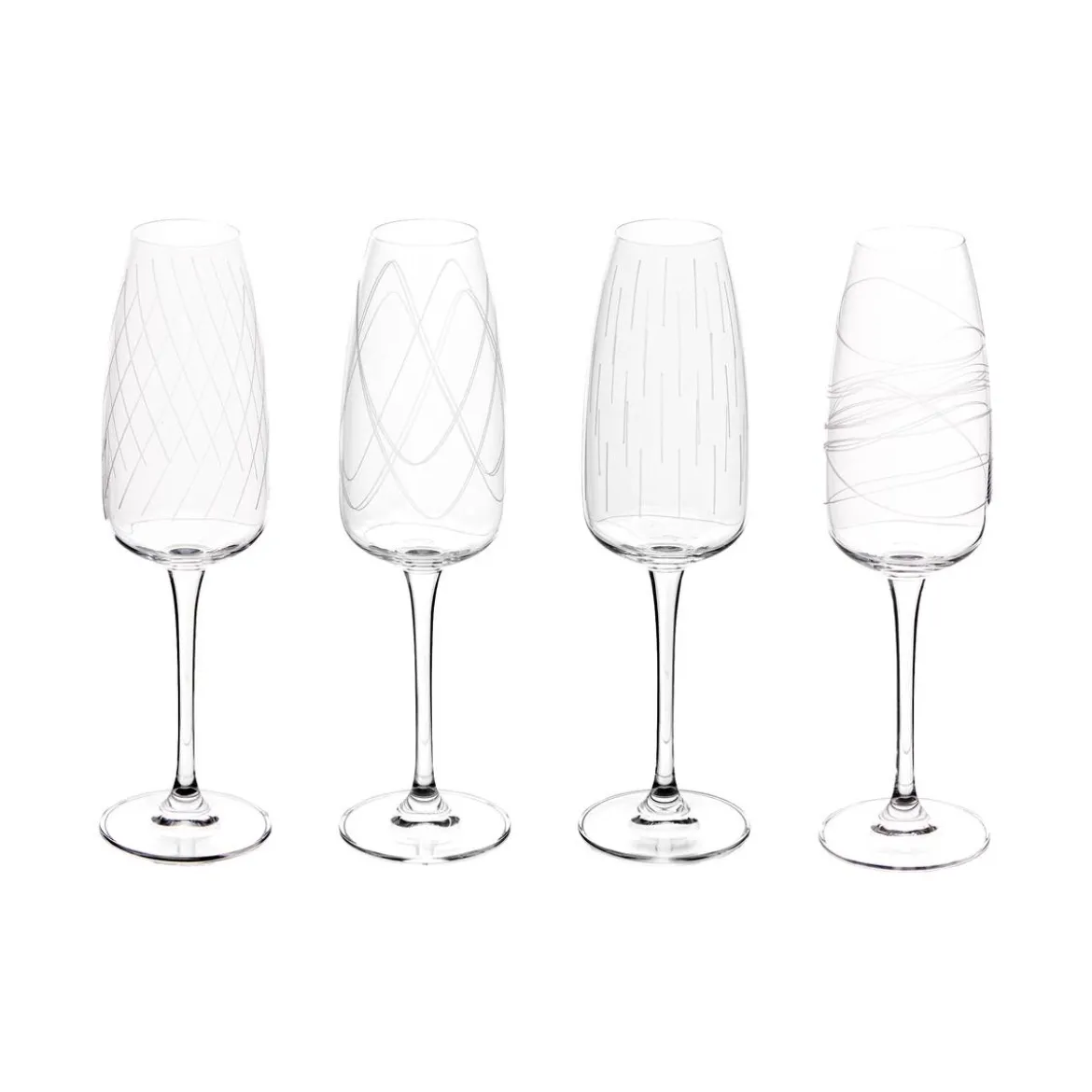 Lot de 4 flûtes "Talia"