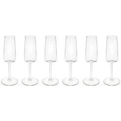 Lot de 6 flûtes  "Tanya"