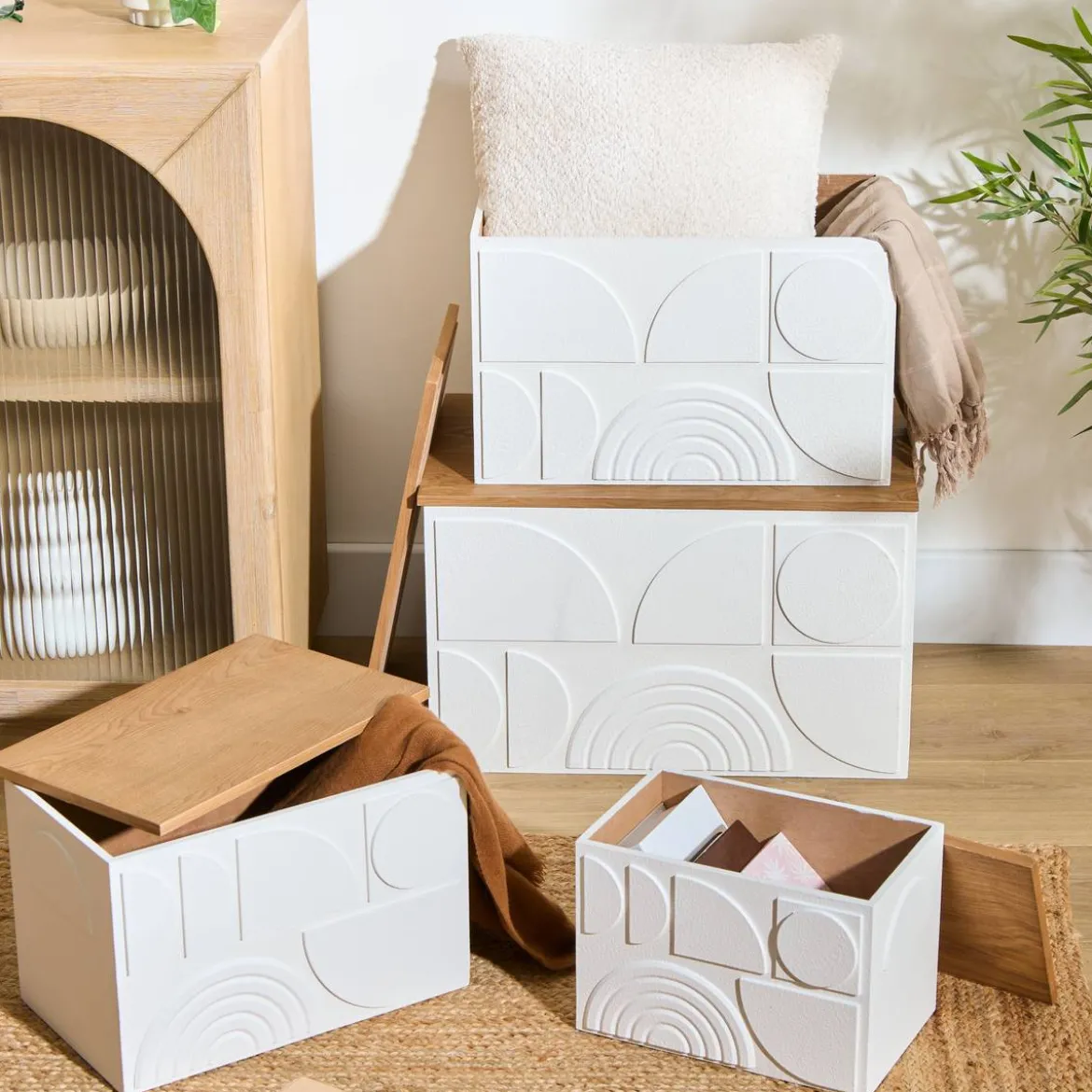 Lot de 4 malles 3D "Catalina"
