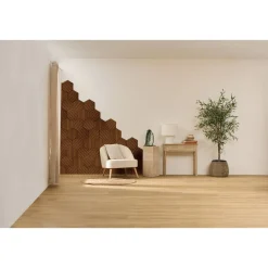 Lot de 3 panneaux décoratifs tasseaux bois Colva