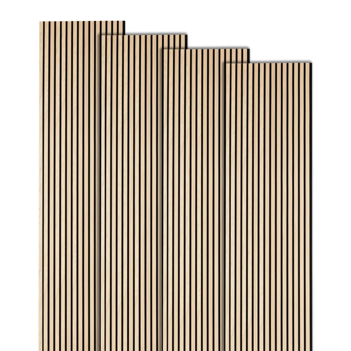 Lot de 4 panneaux décoratifs tasseaux bois Colva