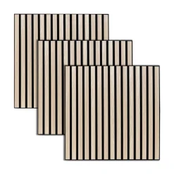 Lot de 3 panneaux décoratifs tasseaux bois Colva