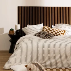Lot de 4 panneaux décoratifs tasseaux bois Colva