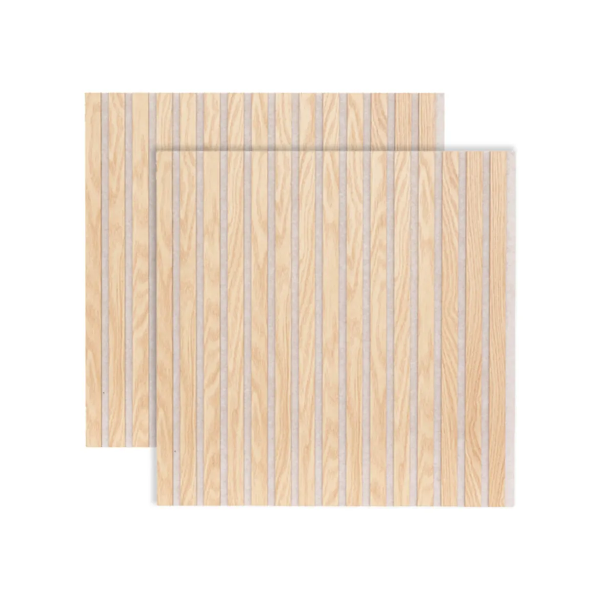 Lot de 2 panneaux décoratifs tasseaux bois "Colva"