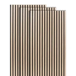 Lot de 3 panneaux décoratifs tasseaux bois Colva