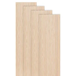 Lot de 4 panneaux décoratifs tasseaux bois