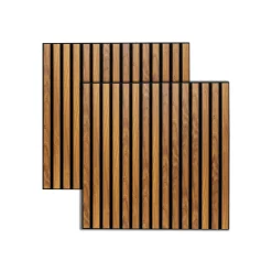 Lot de 2 panneaux décoratifs tasseaux bois Colva