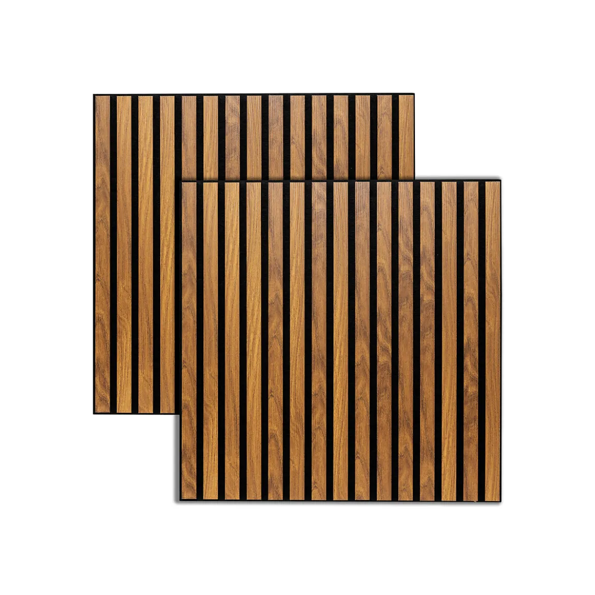 Lot de 2 panneaux décoratifs tasseaux bois Colva