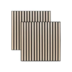 Lot de 2 panneaux décoratifs tasseaux bois Colva