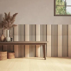 Lot de 3 panneaux décoratifs tasseaux bois Colva