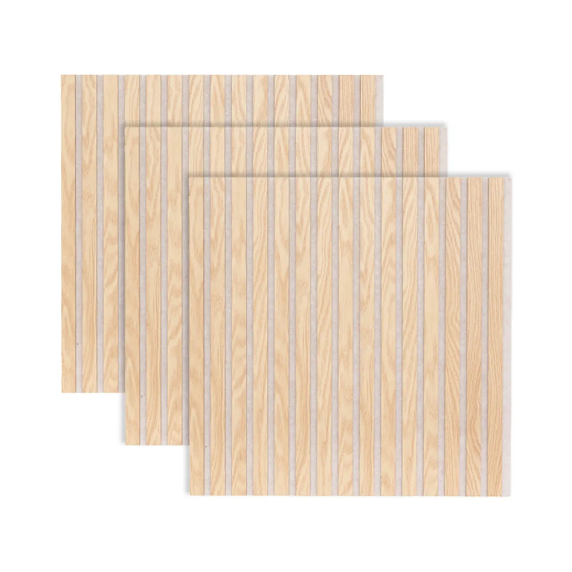 Lot de 3 panneaux décoratifs tasseaux bois "Colva"