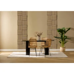 Lot de 3 panneaux décoratifs tasseaux bois Colva