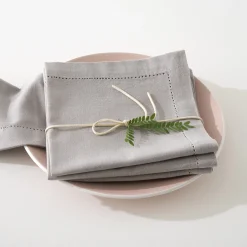 Lot de 4 serviettes de table "Chambray"