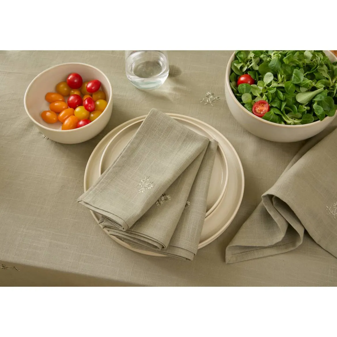Lot de 4 serviettes de table "Joy"