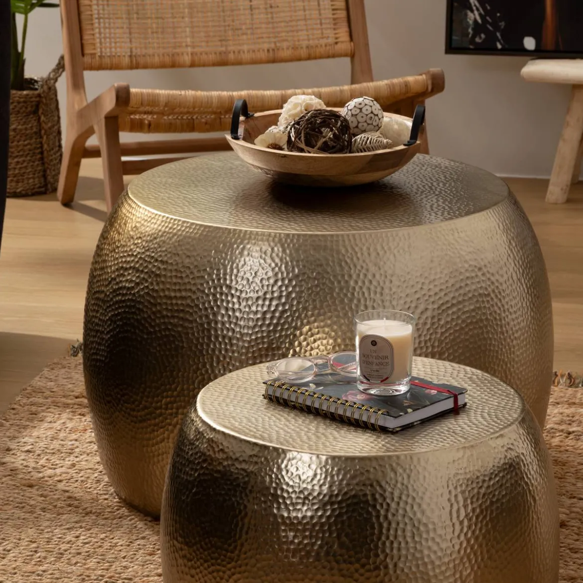 Lot de 2 tables basses "Issam"