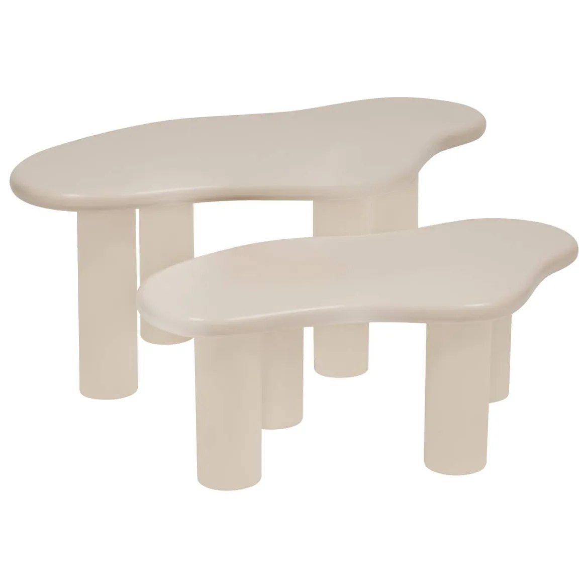 Lot de 2 Tables gigognes "Olao"