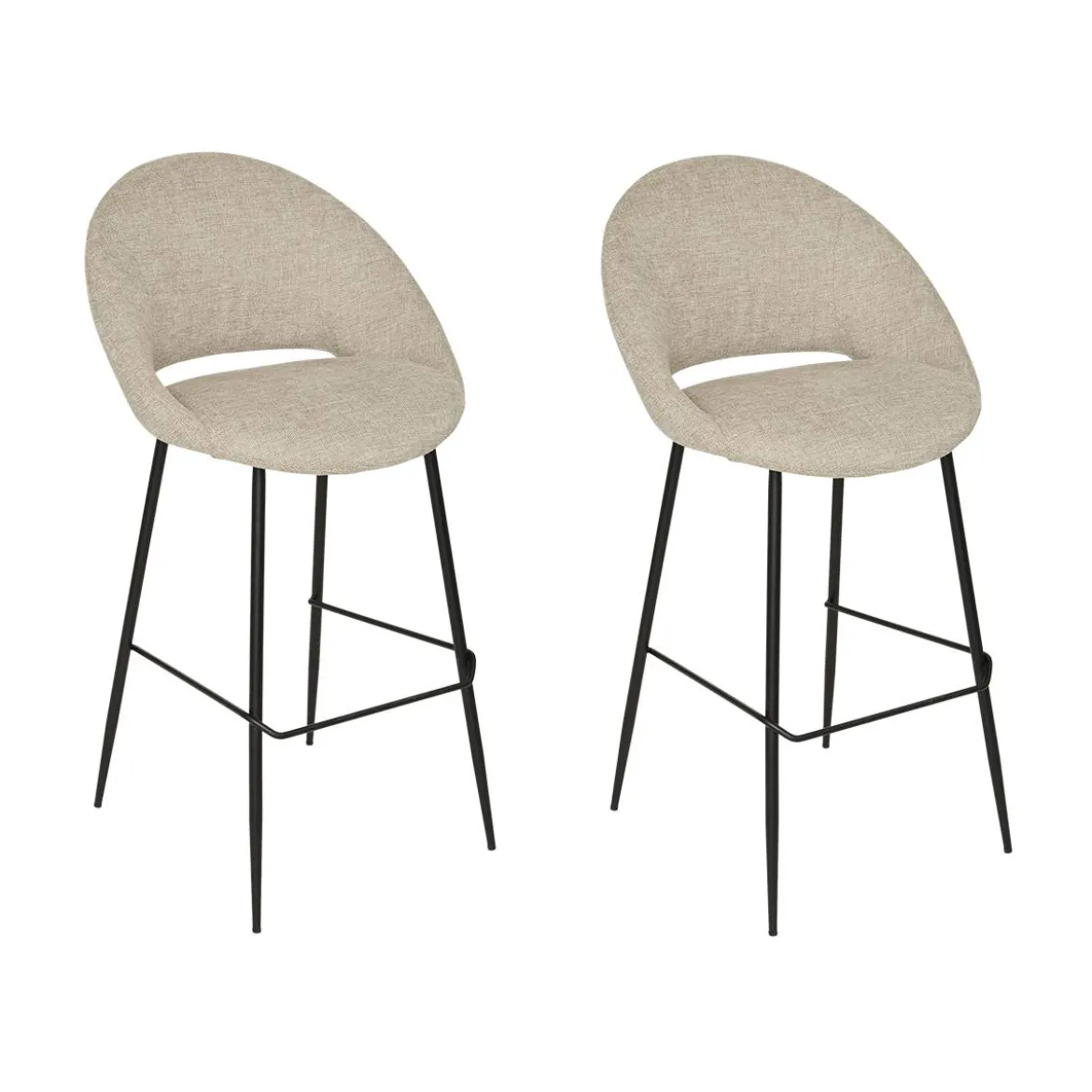 Lot de 2 tabourets de bar "Amago"