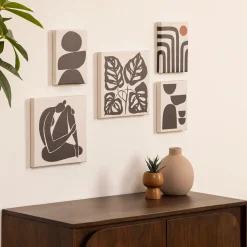 Lot de 5 toiles imprimées 