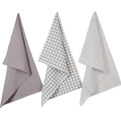 Lot de 3 torchons coton