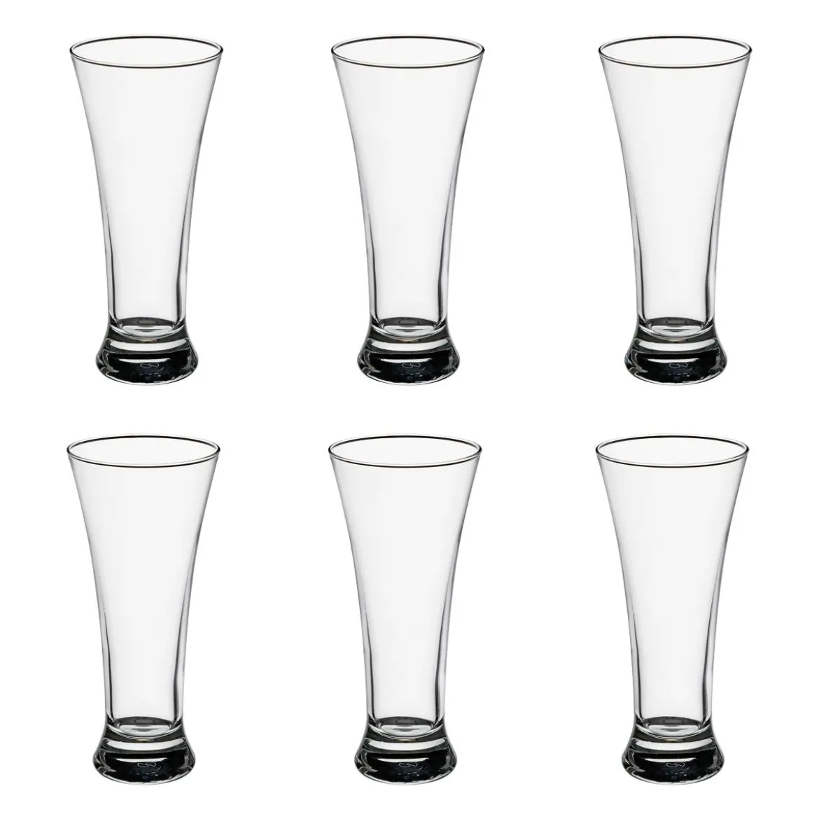 Lot de 6 verres à bière "Bier"