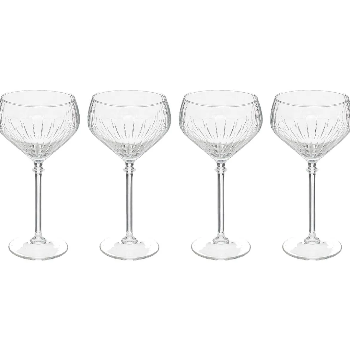 Lot de 4 verres à champagne "Champagne"
