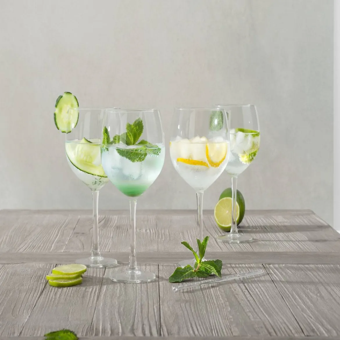 Lot de 4 verres à gin "Gin"