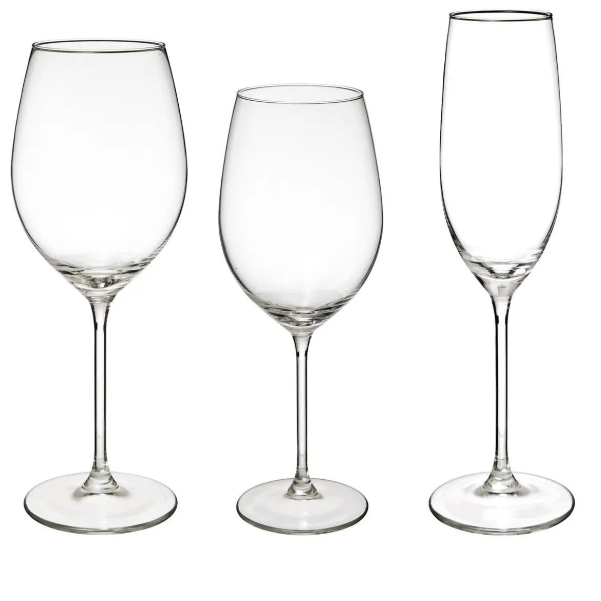 Lot de 18 verres à pied "Lina"
