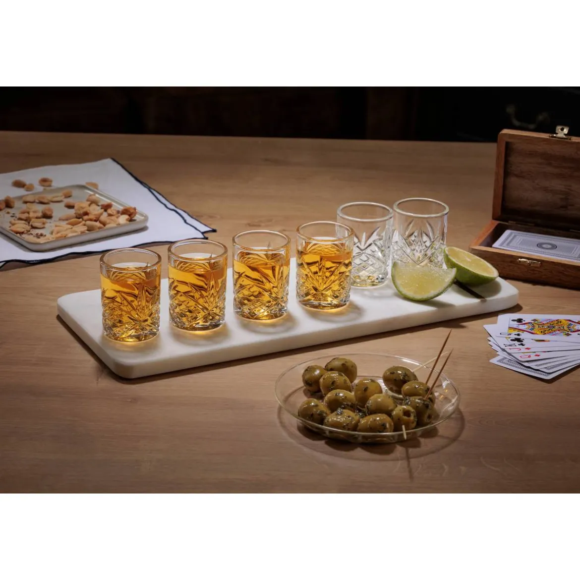 Lot de 6 verres à shooter "Automne"