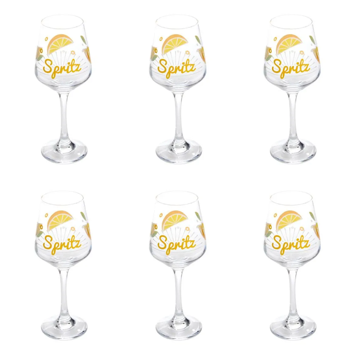 Lot de 6 verres à spritz "Stella"