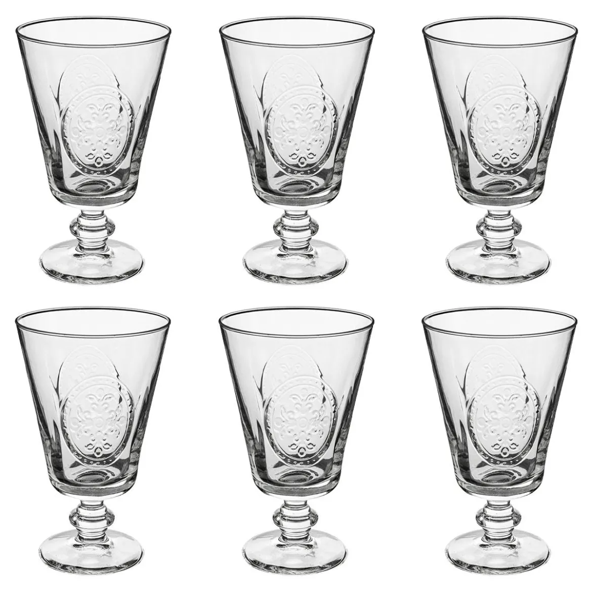 Lot de 6 verres à vin "Carmela"