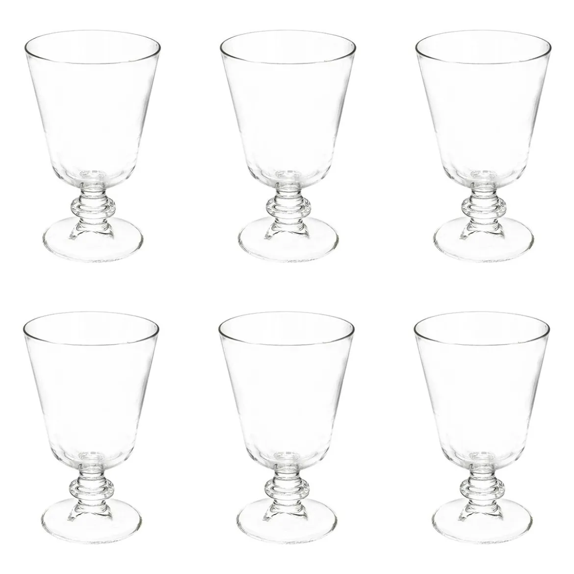 Lot de 6 verres à vin "Elena"