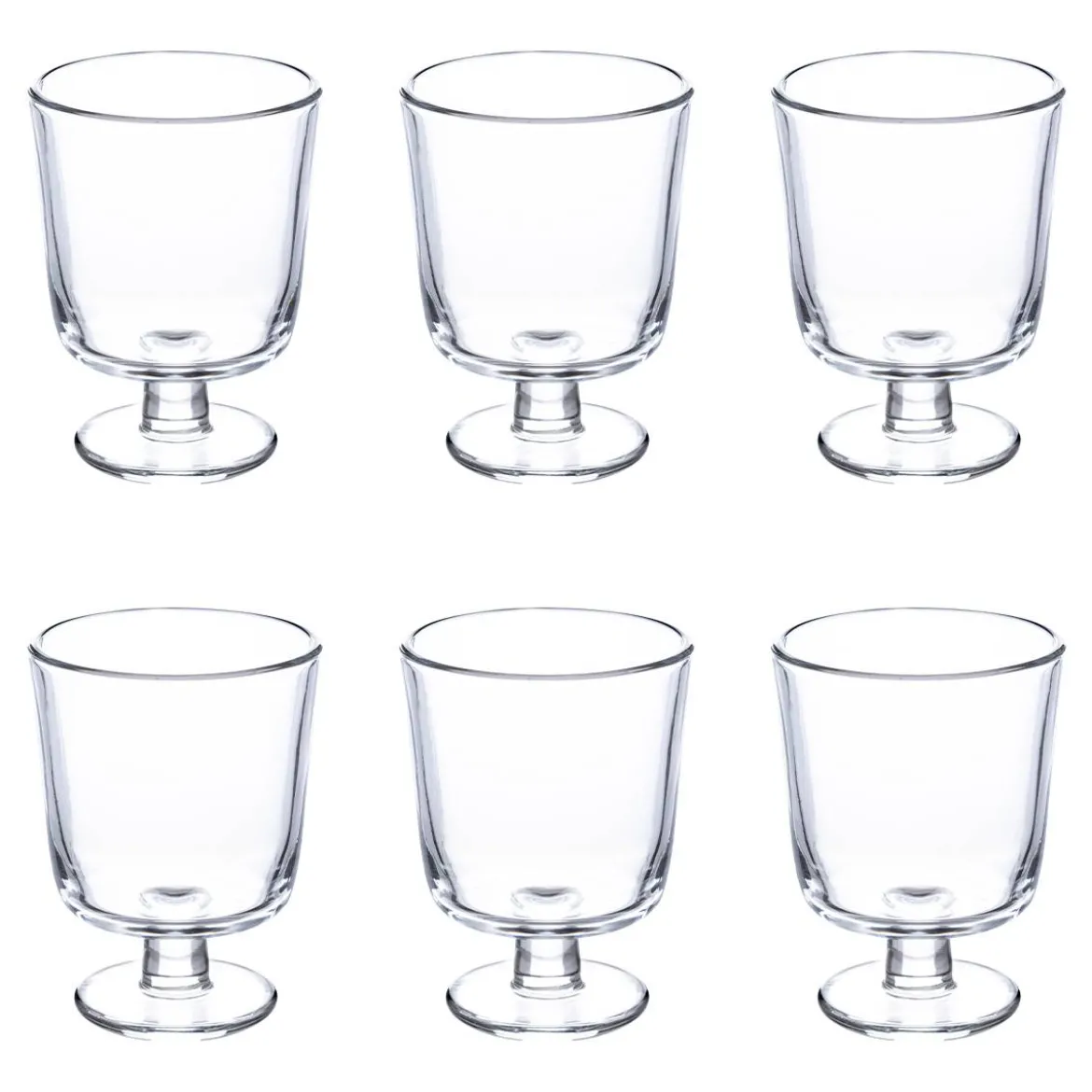 Lot de 6 verres à vin "Empil'Eau"