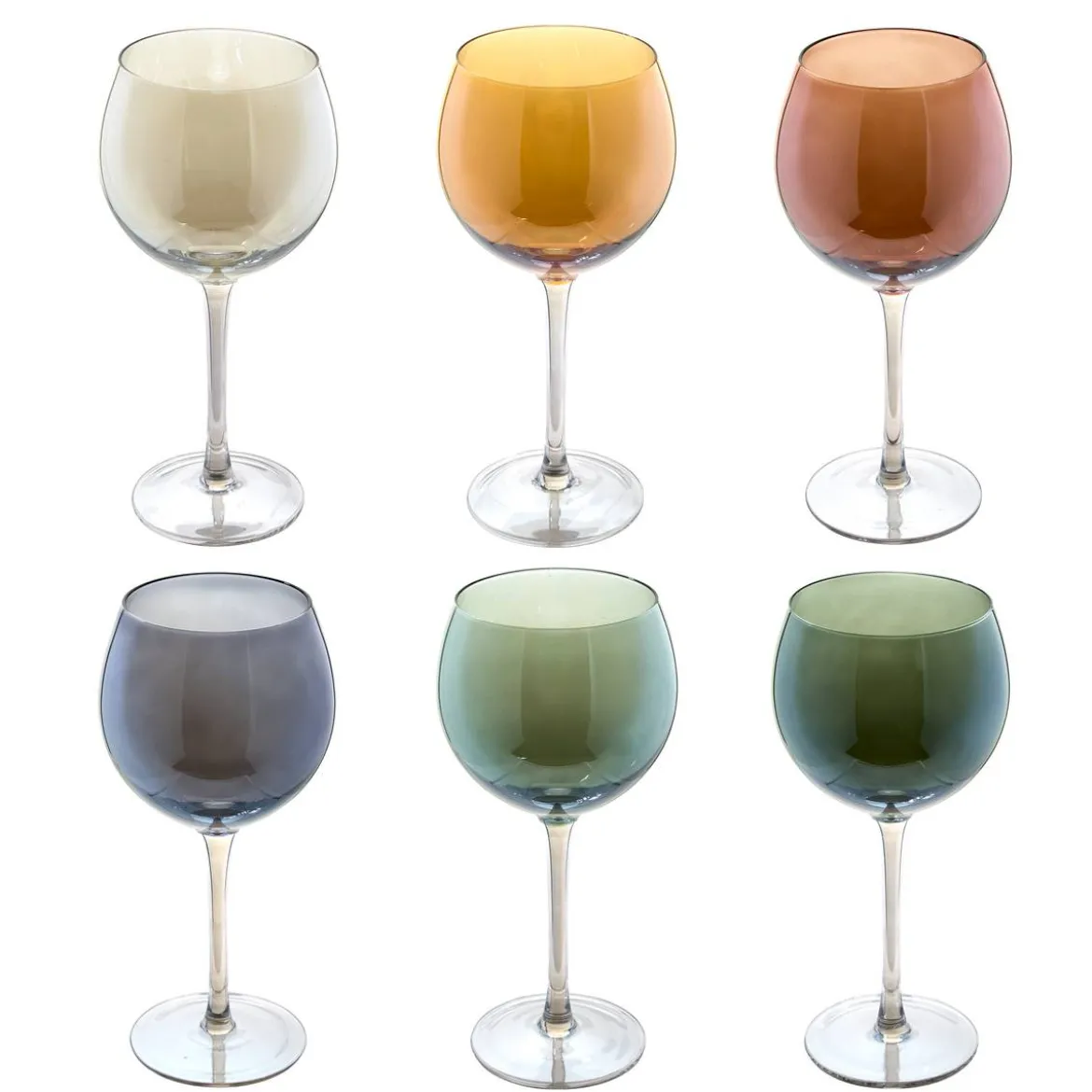 Lot de 6 verres à vin "Lucia"